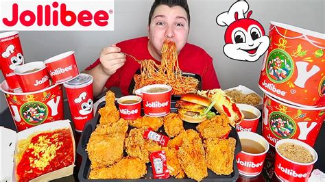 Entire Jollibee Menu Challenge • Mukbang Youtube