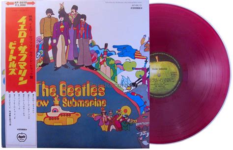 Beatles Yellow Submarine Original Japan Red Vinyl Lp With