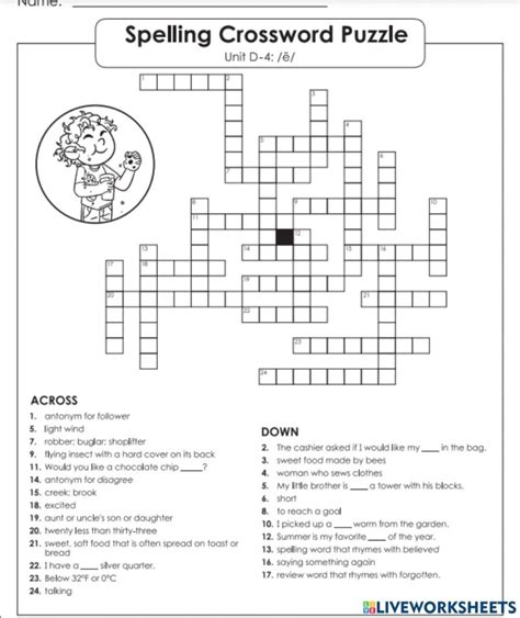 Crossword Puzzles 5th Grade Free Crossword Puzzles Printable