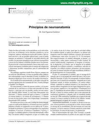 11 Principios de neuroanatomía Artículo Autor Dr José Figueroa