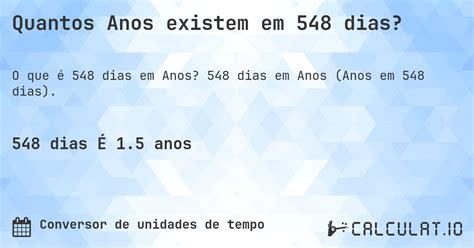 580 Dias É Quantos Anos - Conversor Dias Em Anos - FDPLEARN