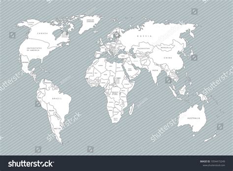 political map world white world mapcountries