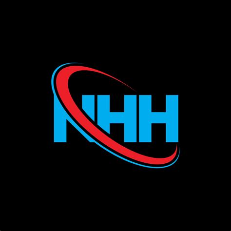 logotipo de nhh nhh carta diseño del logotipo de la letra nhh