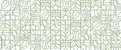 Green And White Vector Modern Banners With Abstracts Outline Nature