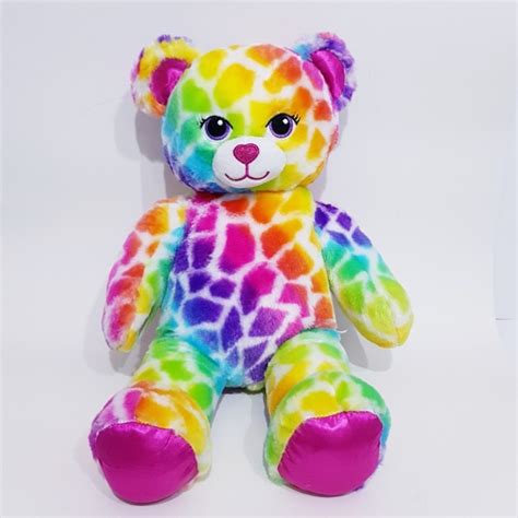 Build A Bear Rainbow Safari Bear Shopee