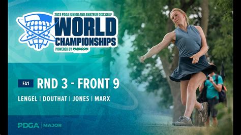 Pdga Amateur And Jr Worlds Fa R F Lead Card Lengel Douthat