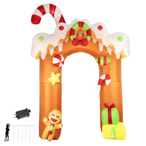 3m Gingerbread Outdoor Archway Christmas Inflatable Airfigs Inflatables