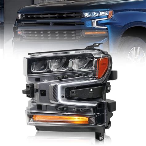 Archaic Led Drl Headlight Assembly Replacement Compatible With Chevy S