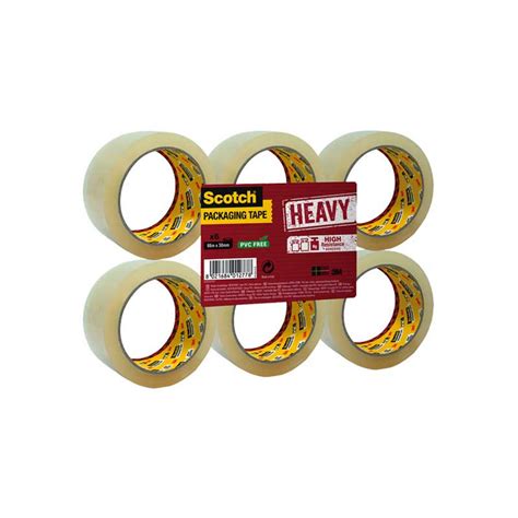 Cinta Scotch 371 Pack de 6 Rollos 50mmx66m para Embalar Colores Marrón