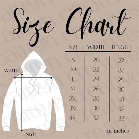 Size Chart Template, Canva Size Guide Template, Measurement Guide ...