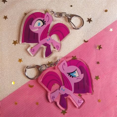 Mlp Fluttershy Acrylic Charm Keychain Etsy