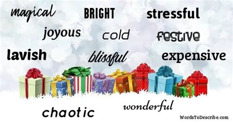 Adjectives For Christmas