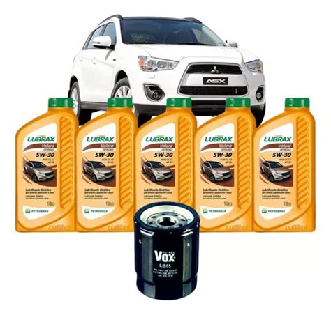 Kit Troca De Oleo Mitsubishi Asx 2 0 16v 2019 2020 2021 Frete grátis