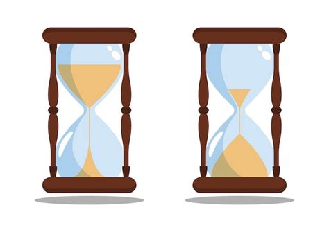 Premium Vector Hourglass Clipart In Flat Style Isolated On White Background