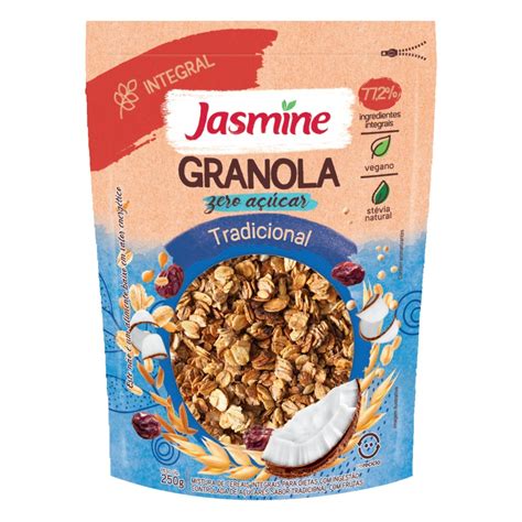 Granola Integral Tradicional Zero Açúcar Jasmine Pouch 250g BIG BOX