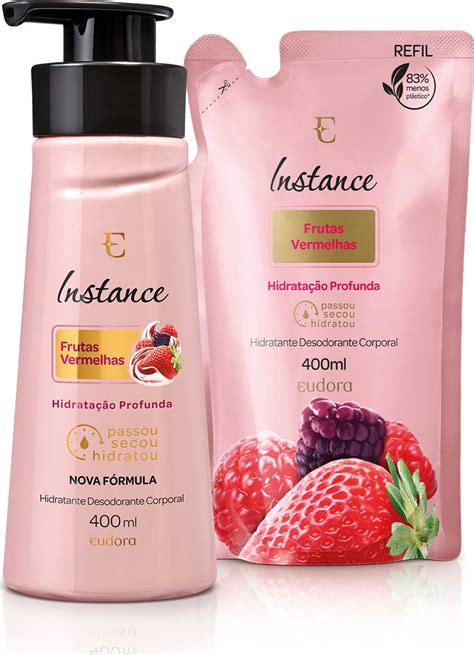 Combo Instance Frutas Vermelhas Hidratante Corporal Ml Refil Eudora