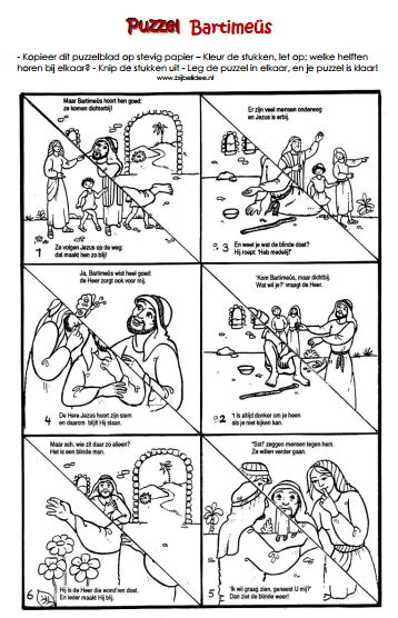Bijbelse Kleurplaat Bartimeus Anna Ly Kleurplaten