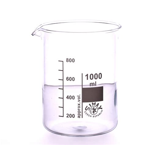 E8R05812 Simax Glass Beaker Squat Form Pack Of 10 1000ml