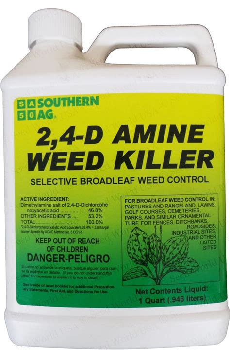 S A 2 4 D Amine Weed Killer Herbicide 1 Quart — Seed Barn