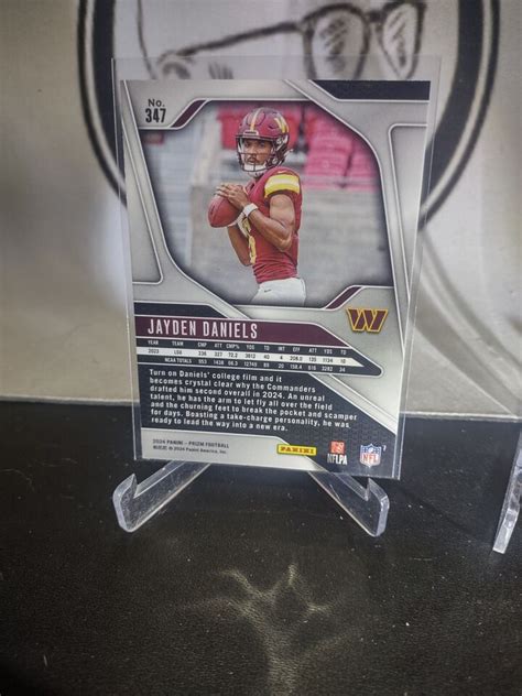 Panini Prizm Jayden Daniels Base Rookie Washington Commanders Ebay