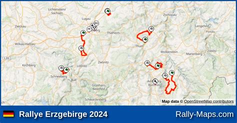 Streckenverlauf Rallye Erzgebirge 2024 DRM RallyeKarte De