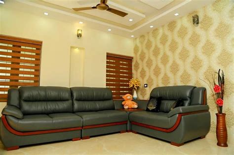 Full Cover Leather Rexin Sofa Living Room Seating Capacity Two