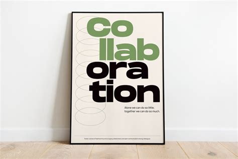 Digital Poster On Collaboration Etsy