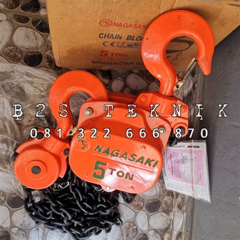 Jual Chain Block Takel NAGASAKI 5 Ton X 20 Meter Hand Chain Hoist