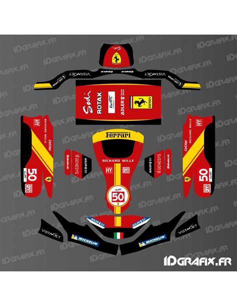 Ferrari Le Mans Edition Deco Kit For Karting SodiKart Idgrafix