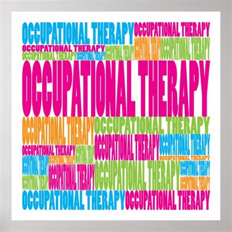 Colorful Occupational Therapy Poster