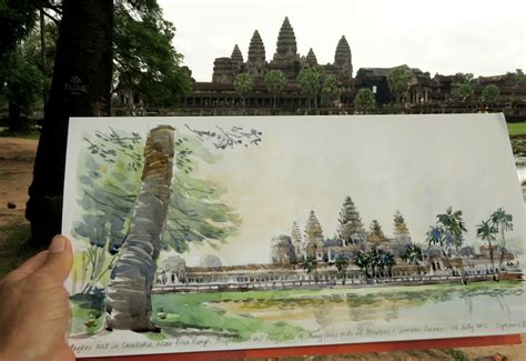 Angkor Wat Sketch at PaintingValley.com | Explore collection of Angkor Wat Sketch