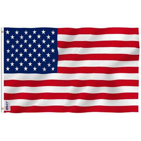 Anley Fly Breeze 3x5 Foot American Us Flag Vivid Color And Uv Fade