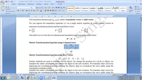 2D Transformation Translation Scaling Rotation YouTube