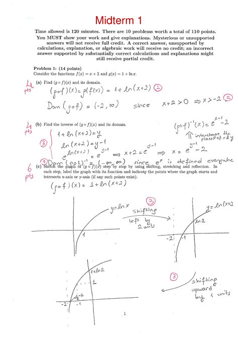 Solution Calculus Midterm Exam Studypool