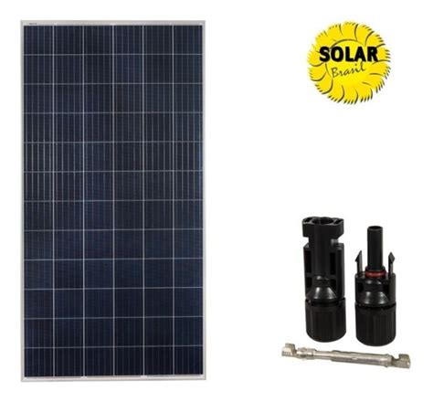 Placa Painel Solar Celula Fotovoltaica W Conector Mc Solar Brasil