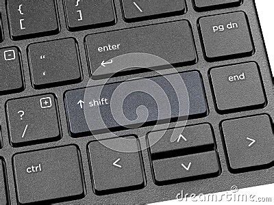 Computer Keyboard With Highlighted Shift Key Stock Photo - Image: 53379504