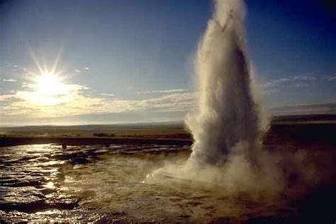 Amazing Rare Geyser Jet Eruption From Earth