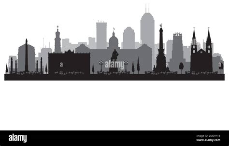 Indianapolis Indiana city skyline vector silhouette illustration Stock ...