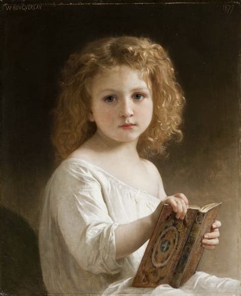 The Story Book Adolphe William Bouguereau