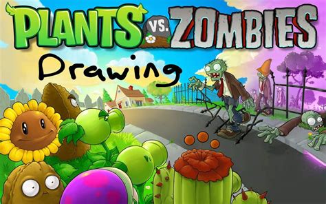 Drawing All Plants Vs Zombies 1 Plants Part 1 Pvz Universe Amino Amino