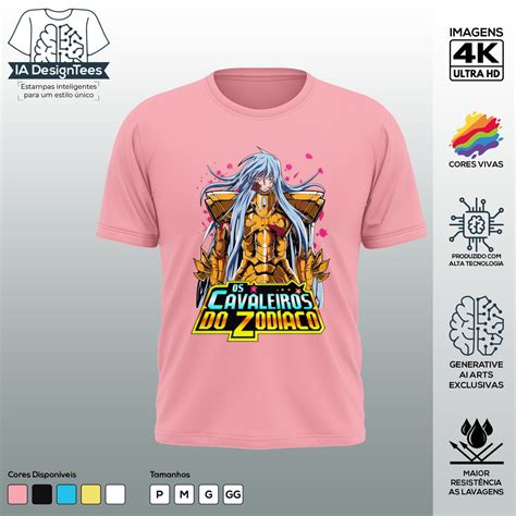 Camiseta Personalizada Anime Cavaleiros Do Zod Aco De Ouro Elo