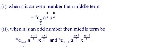 Binomial Theorem Formula Formula In Maths