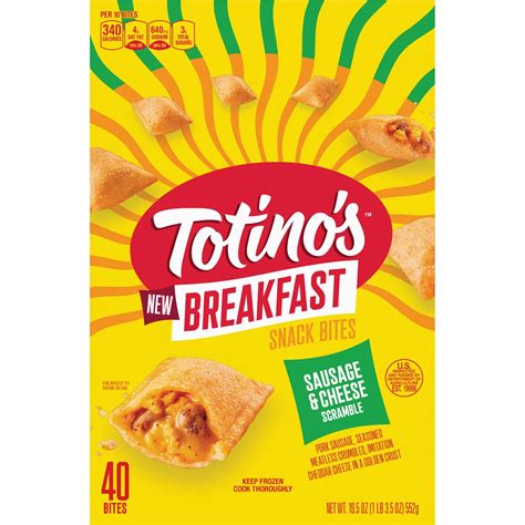 Totino's Breakfast Snack Bites Sausage & Cheese Scramble - Shop Entrees ...