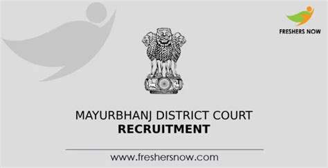 Mayurbhanj District Court Recruitment 2024 Notification For 19 Posts