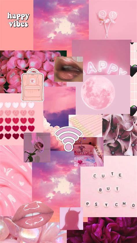 🔥 [30+] Pink Aesthetic Collage Wallpapers | WallpaperSafari