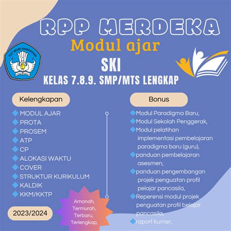 Jual Modul Ajar Ski Kelas Smp Mts Kurikulum Merdeka Lengkap