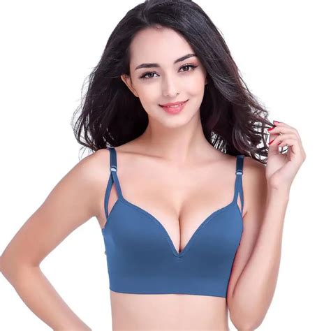 Women Fitness Sexy Seamless Bra With Pads Big Size Push Up Bras Plus