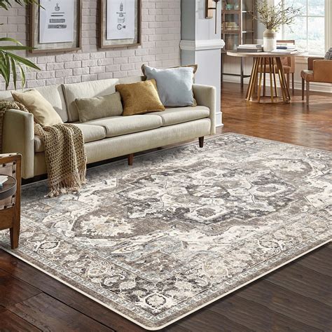 Amazon YOUFORTONG Washable 6x9 Area Rug Stain Resistant Rugs For