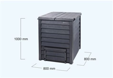 Composteur Thermo Wood L Avec Grille De Fond Garantia Jardiland