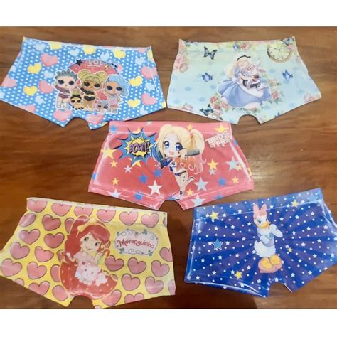 Kit Calcinha Shortinho Boxer Infantil Sublimado Personagem Shopee